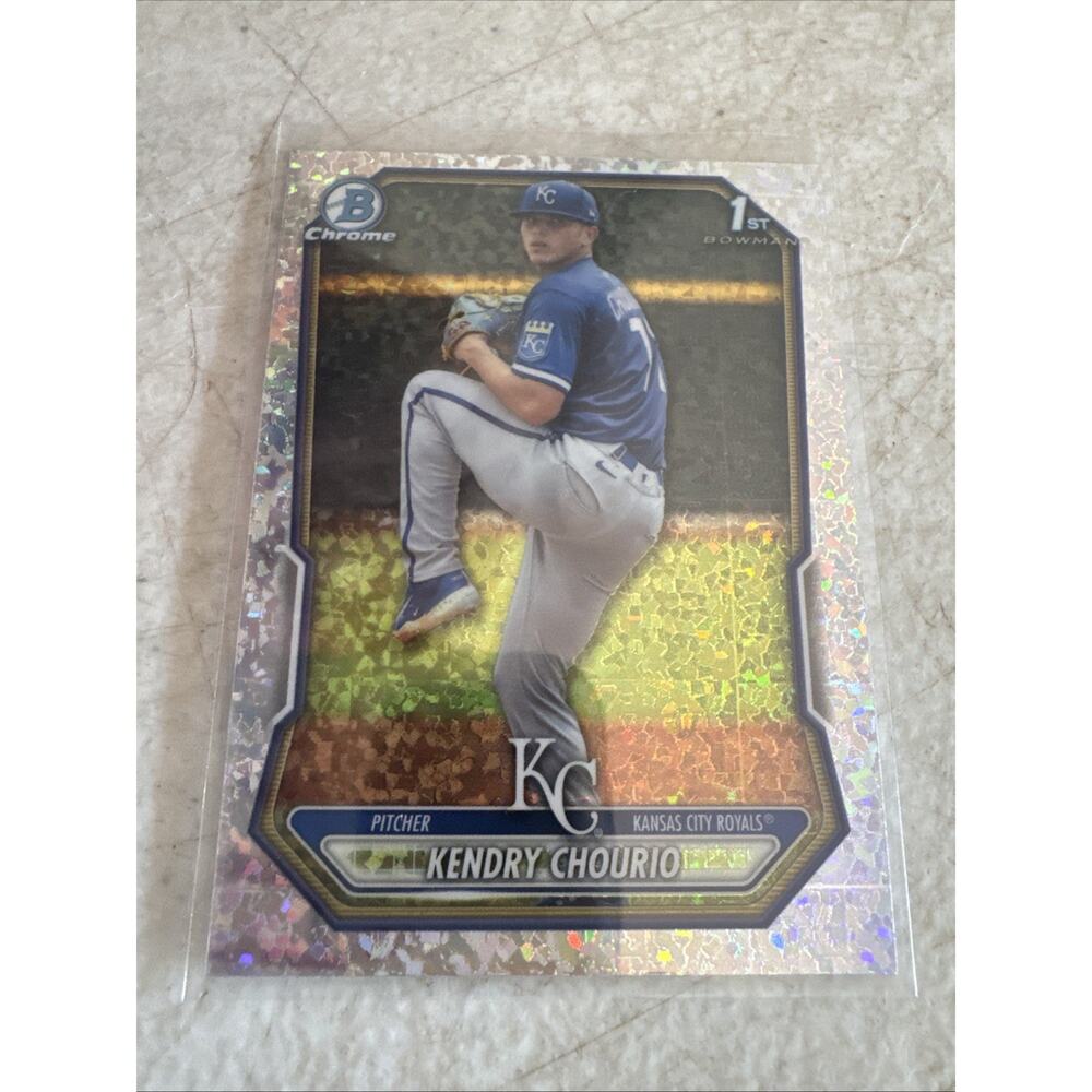 2026 BOWMAN CHROME KENDRY CHOURIO MINI DIAMOND REFRACTOR 1ST BOWMAN ROYALS